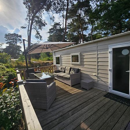 Luxe 4 Persoons Chalet Op 5 Sterren Camping Raalte Εξωτερικό φωτογραφία